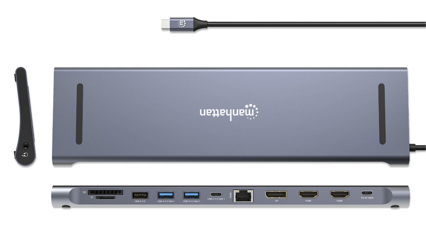 USB-C PD 12-in-1 Triple Monitor 4K Docking Station / Multiport Hub Image 6