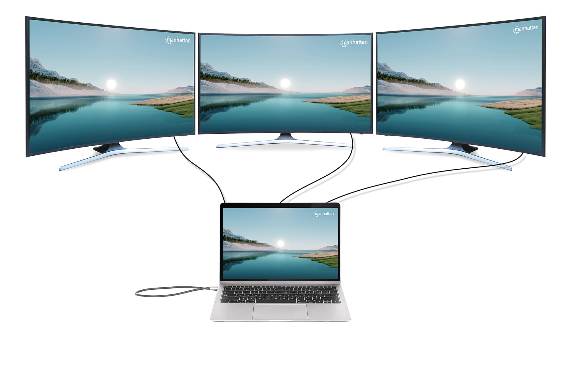 USB-C PD 12-in-1 Triple Monitor 4K Docking Station / Multiport Hub Image 8