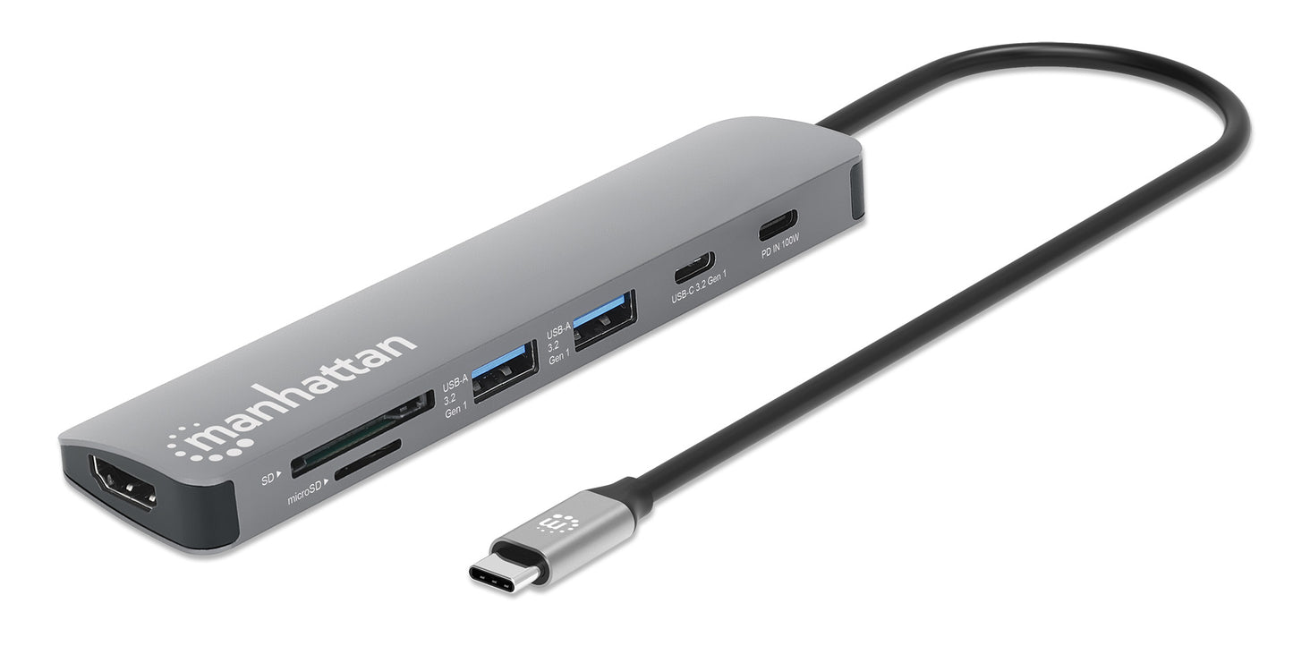 USB-C PD 7-in-1 HDMI 4K Docking Station / Multiport Hub Image 1