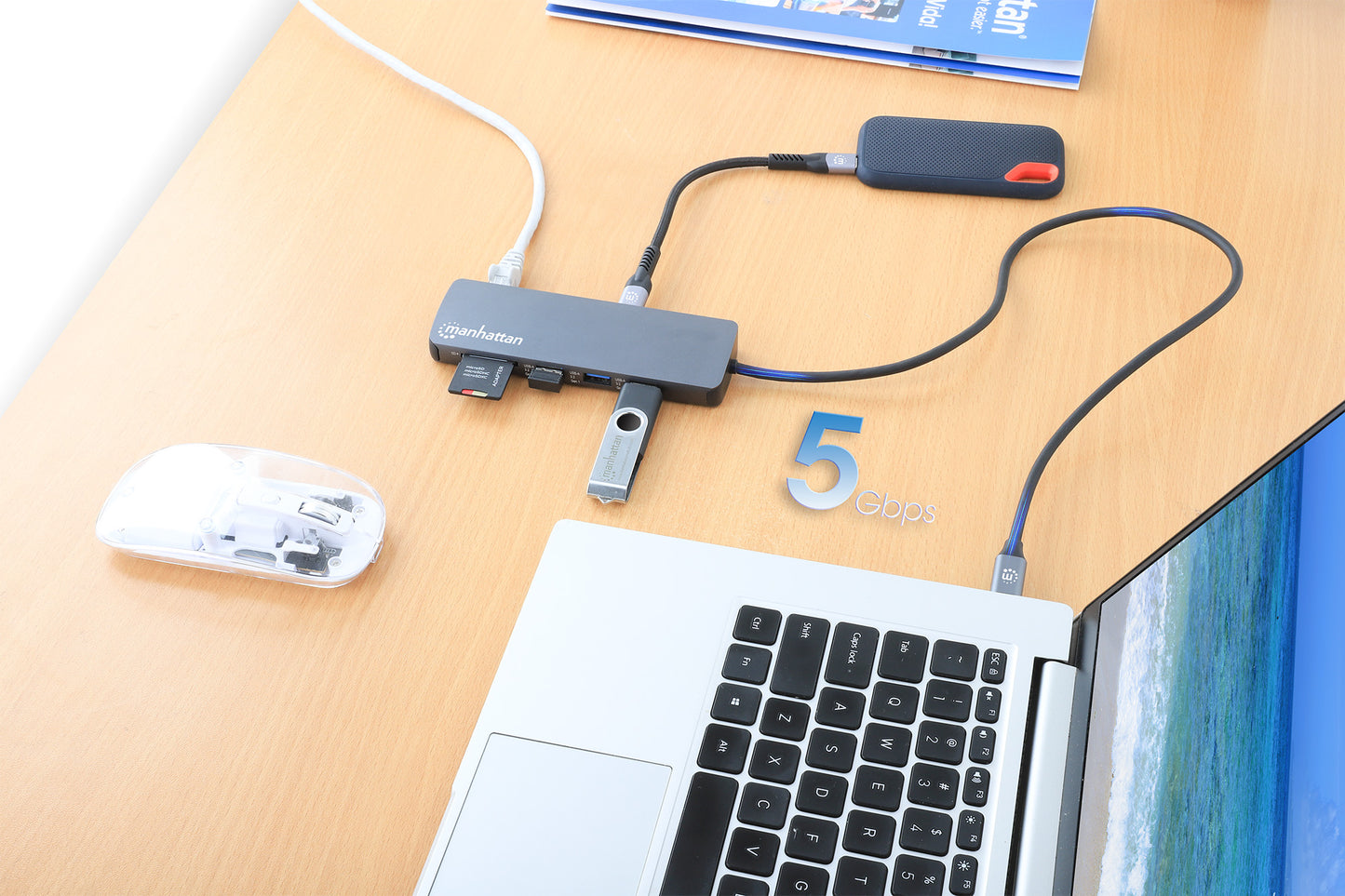 USB-C PD 9-in-1 HDMI 4K Docking Station / Multiport Hub Image 4