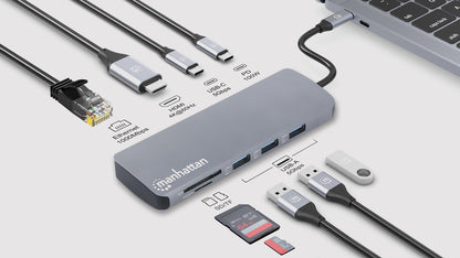 USB-C PD 9-in-1 HDMI 4K Docking Station / Multiport Hub Image 8