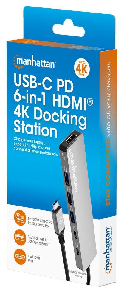 USB-C PD 6-in-1 HDMI 4K Docking Station / Multiport Hub Packaging Image 2