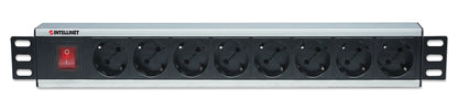 19" 1.5U Rackmount 8-Way Power Strip - German Type Image 4
