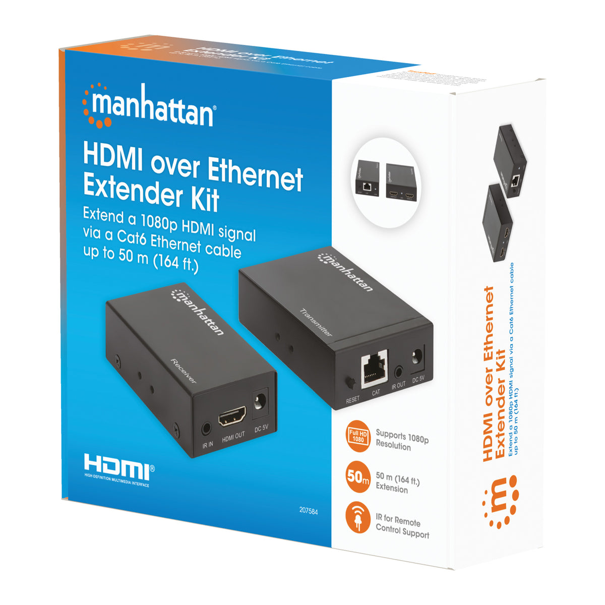 1080p HDMI over Ethernet Extender Kit Packaging Image 2