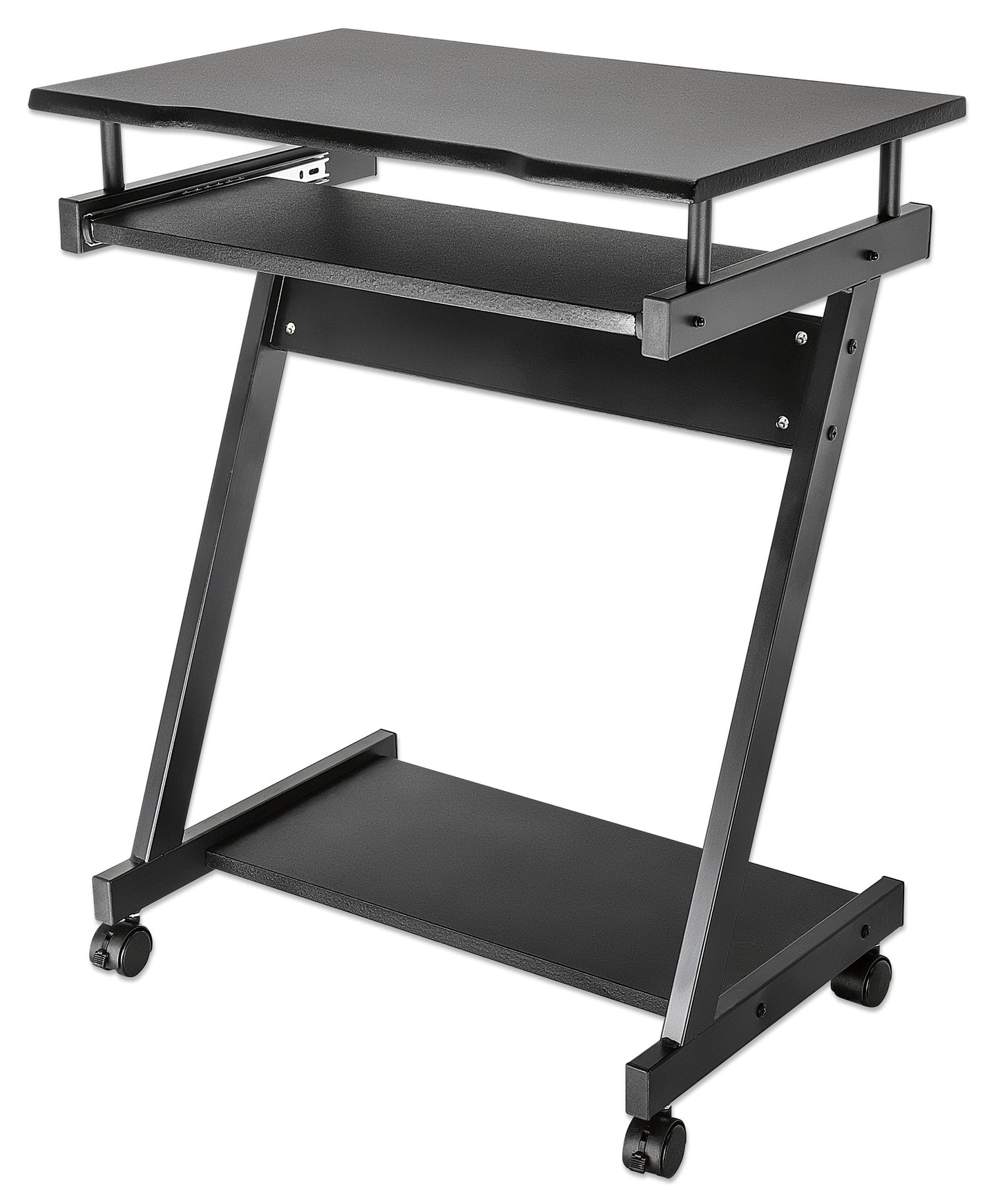 Compact Computer Desk with Slide-out Keyboard Tray Image 1
