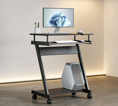 Compact Computer Desk with Slide-out Keyboard Tray Image 3
