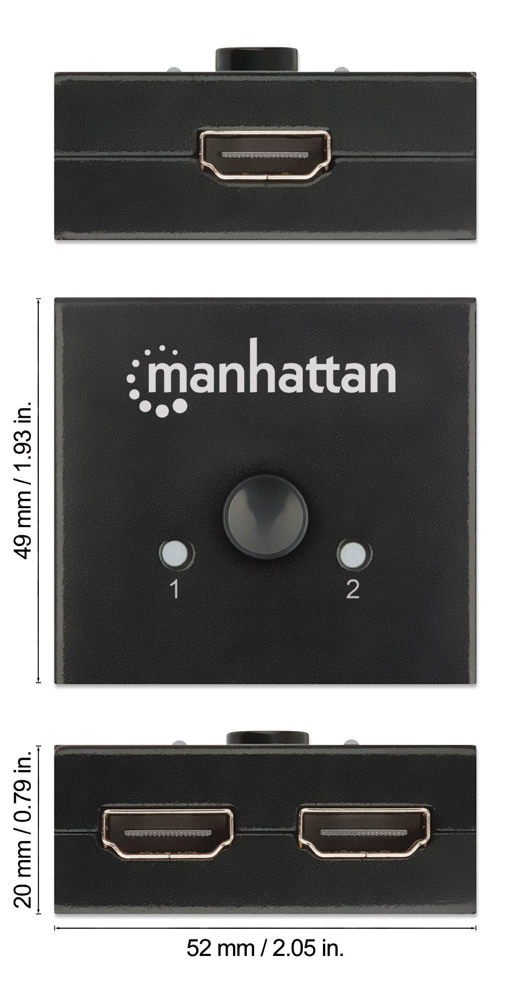 4K@60Hz Bi-Directional 2-Port HDMI Switch Image 8