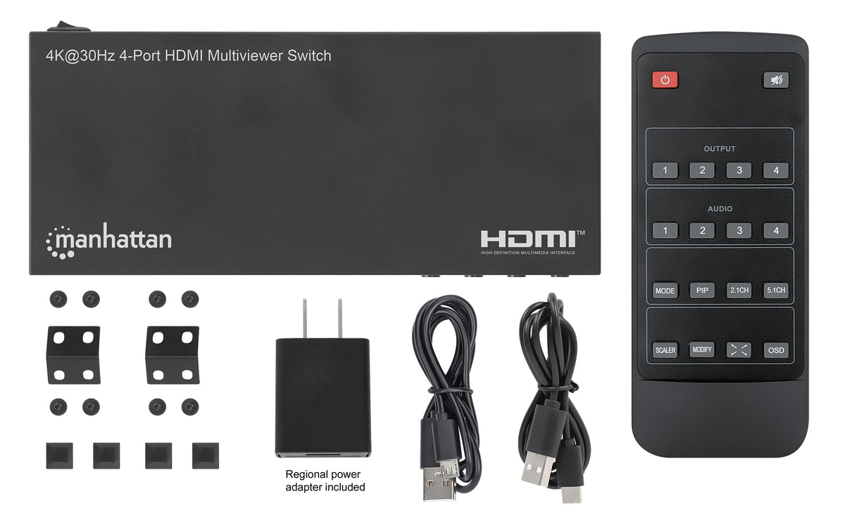 4K@30Hz 4-Port HDMI Multiviewer Switch Image 13