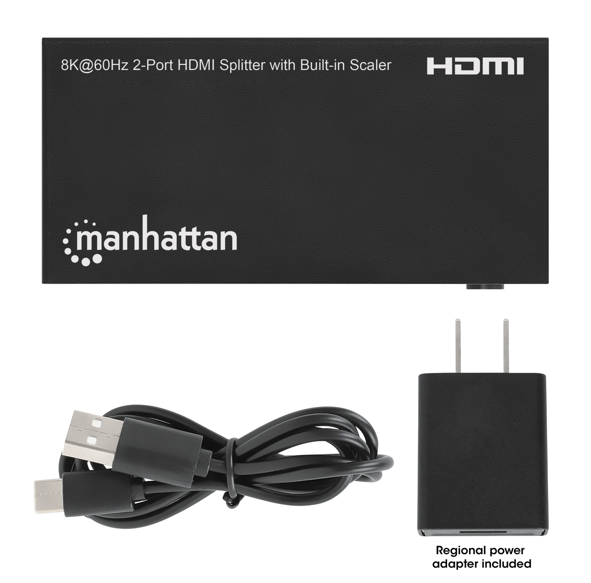 8K@60Hz 2-Port HDMI Splitter with Built-in Scaler Image 7