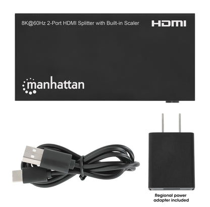 8K@60Hz 2-Port HDMI Splitter with Built-in Scaler Image 7
