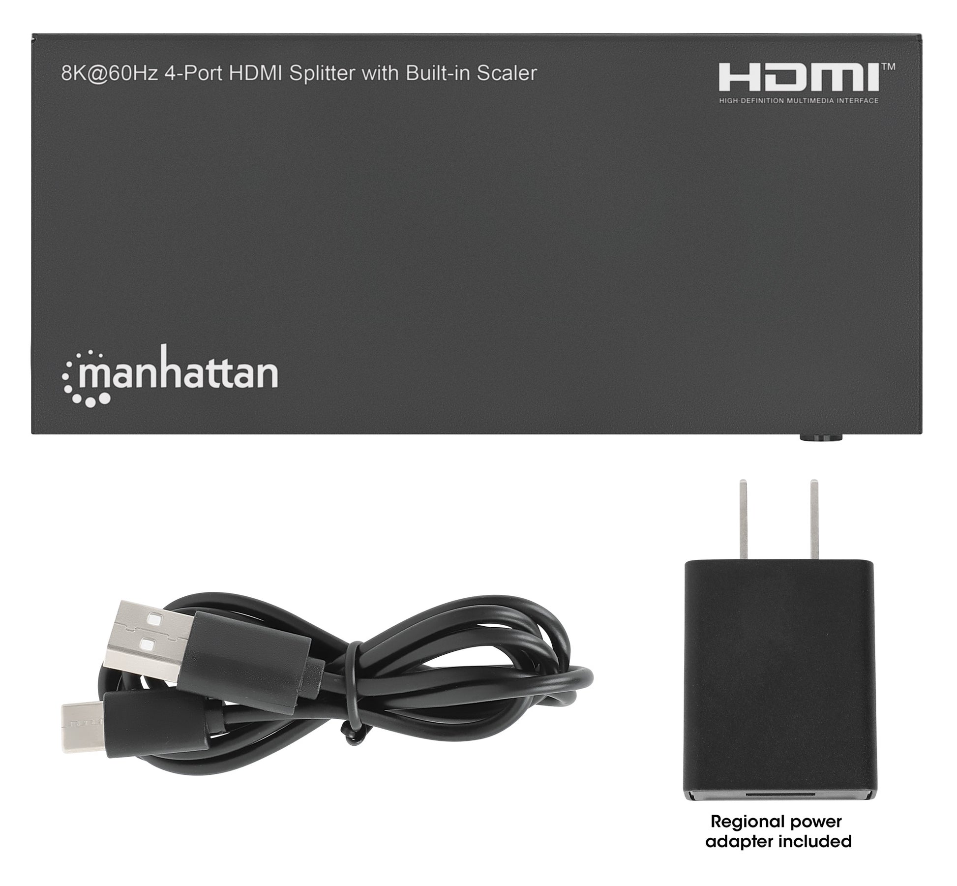8K@60Hz 4-Port HDMI Splitter with Built-in Scaler Image 7