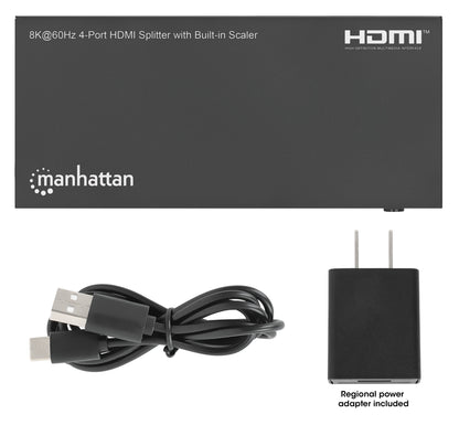 8K@60Hz 4-Port HDMI Splitter with Built-in Scaler Image 7
