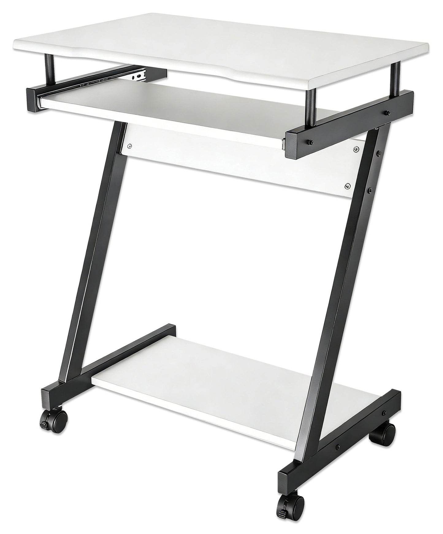 Compact Computer Desk with Slide-out Keyboard Tray Image 1