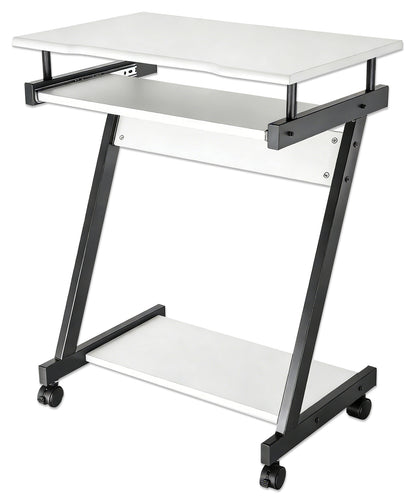 Compact Computer Desk with Slide-out Keyboard Tray Image 1