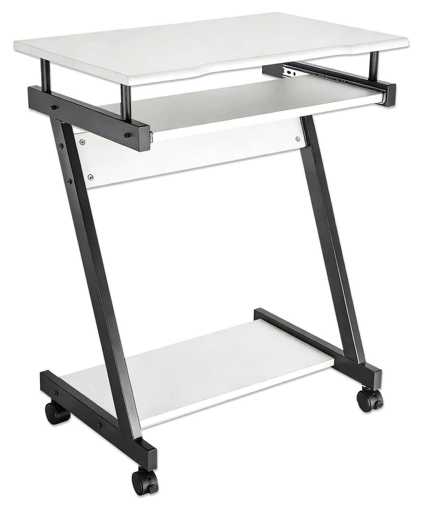 Compact Computer Desk with Slide-out Keyboard Tray Image 3