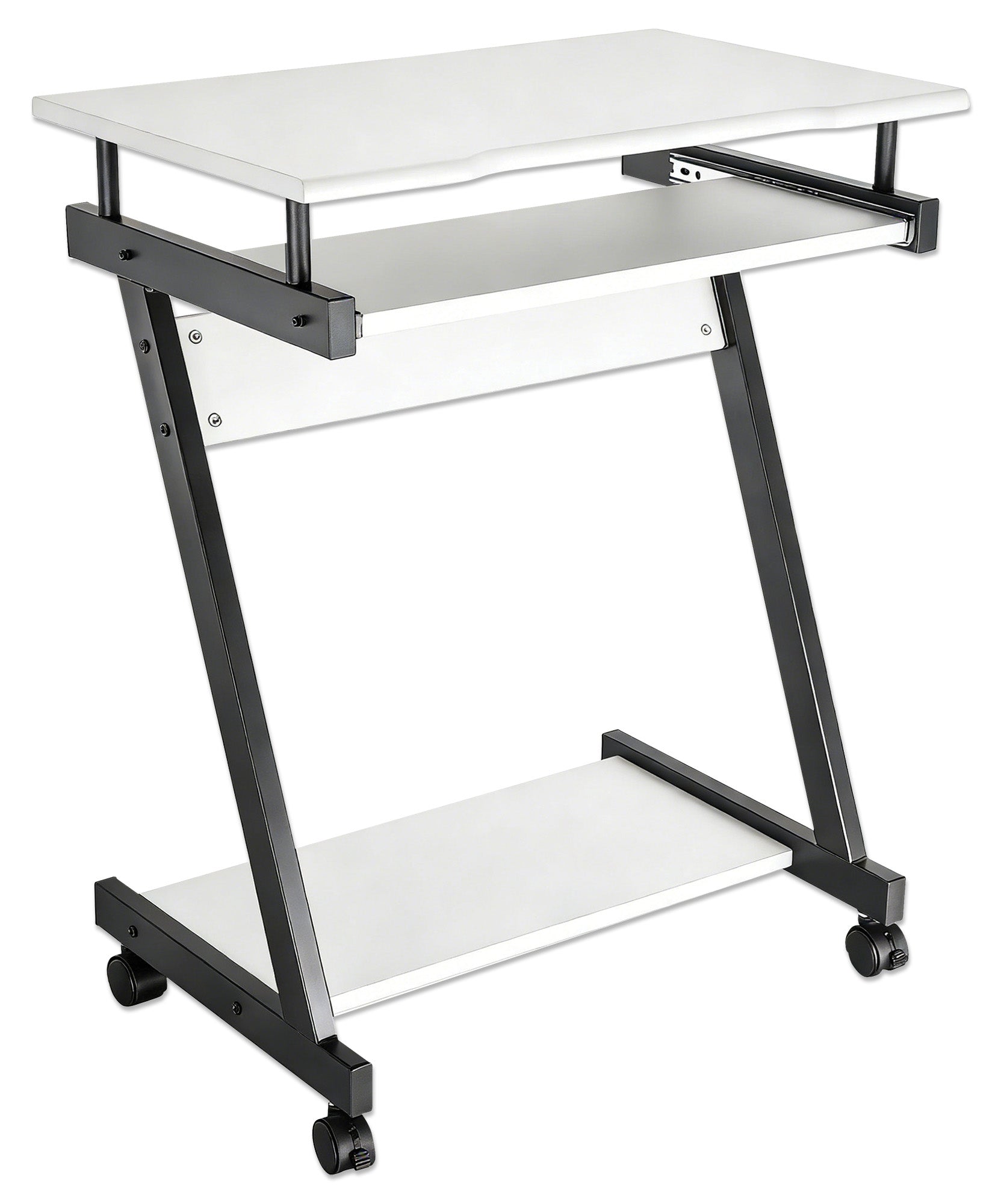 Compact Computer Desk with Slide-out Keyboard Tray Image 3