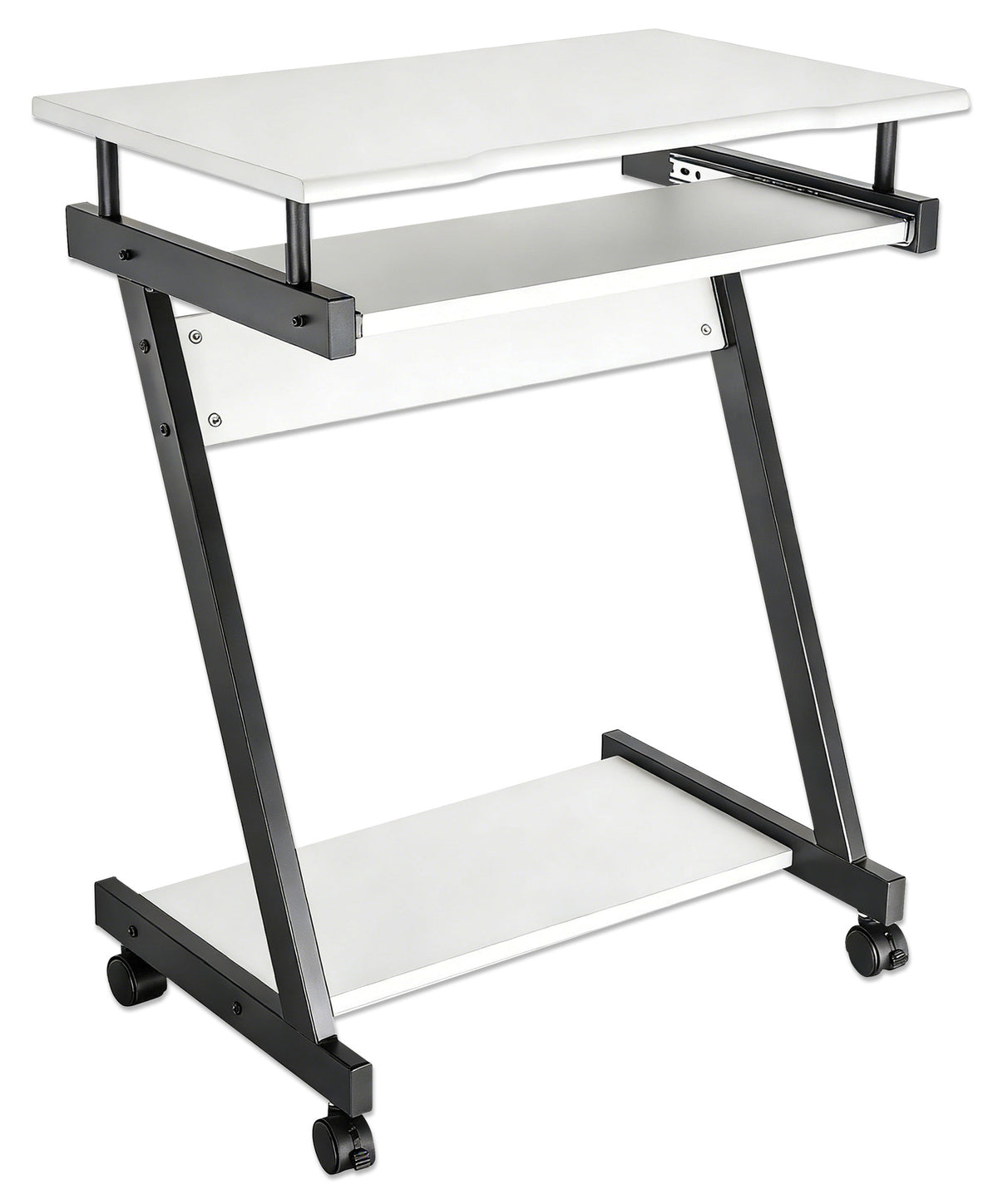 Compact Computer Desk with Slide-out Keyboard Tray Image 3