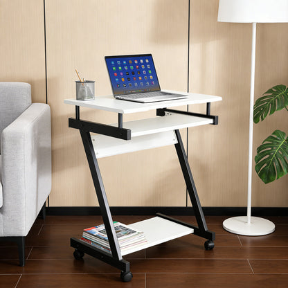Compact Computer Desk with Slide-out Keyboard Tray Image 4