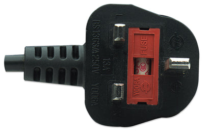 UK Power Cable C7 to BS1363, 1.8 m Image 4