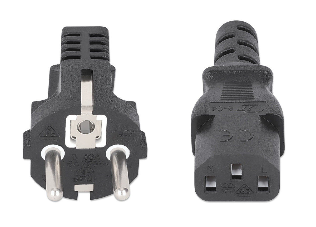 EU Power Cable C13 to CEE 7/7, 3 m Image 3