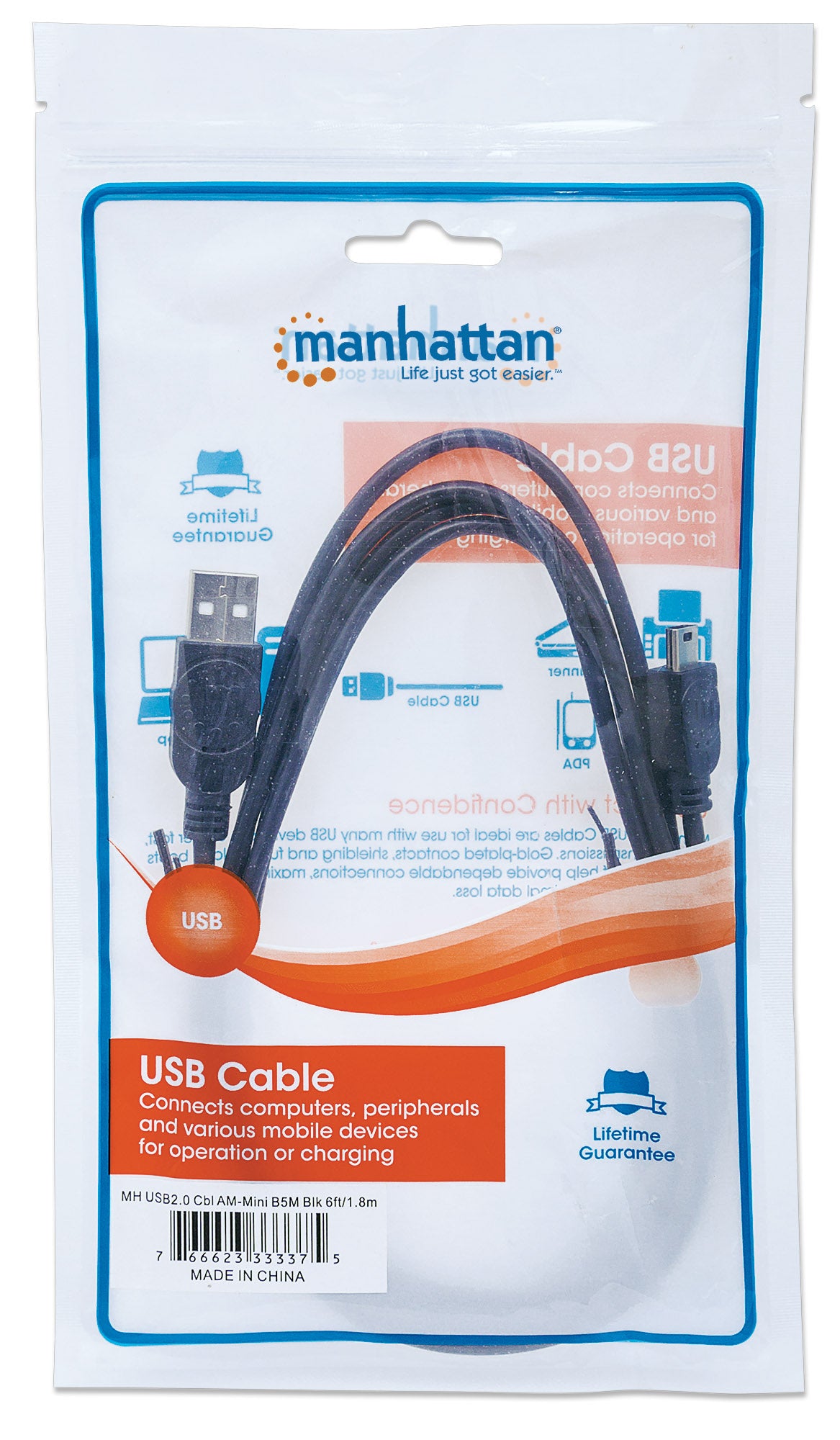 Hi-Speed USB Mini-B Device Cable Packaging Image 2