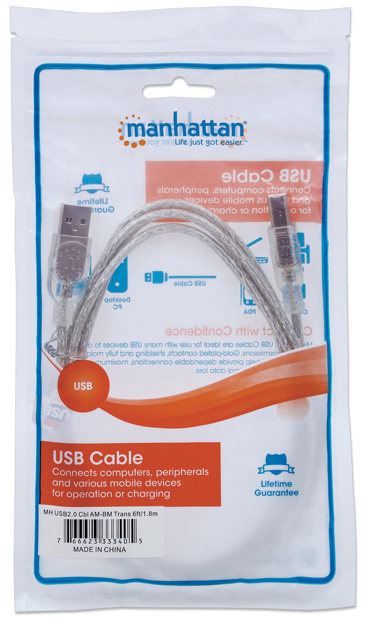 Hi-Speed USB B Device Cable Packaging Image 2