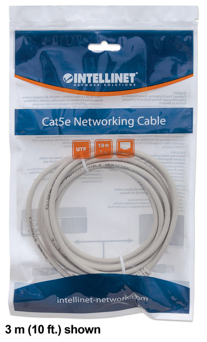 Cat6 U/UTP Network Patch Cable, 2 m (7 ft.), Gray Packaging Image 2