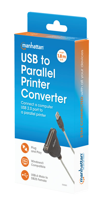 Full-Speed USB to DB25 Parallel Printer Converter Packaging Image 2