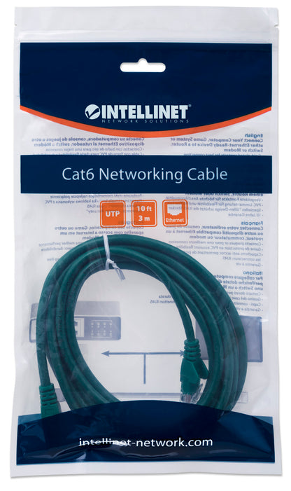 Cat6 U/UTP Network Patch Cable, 3 m (10 ft.), Green Packaging Image 2