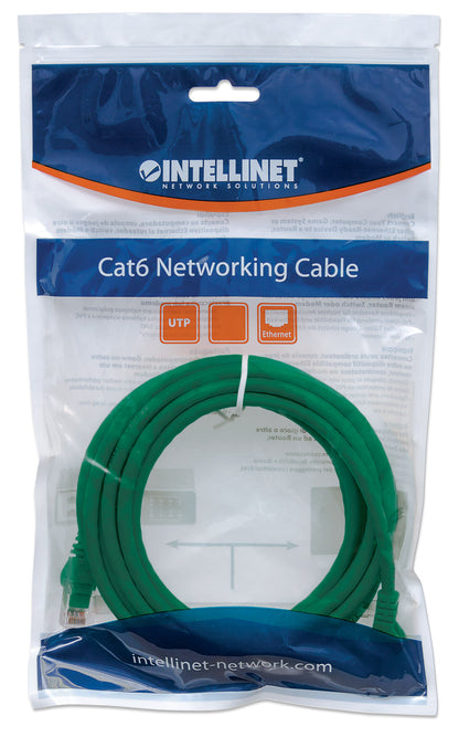 Cat6 U/UTP Network Patch Cable, 15 m (50 ft.), Green Packaging Image 2
