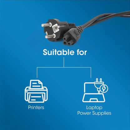 EU Power Cable C5 to CEE 7/7, 1 m Image 7