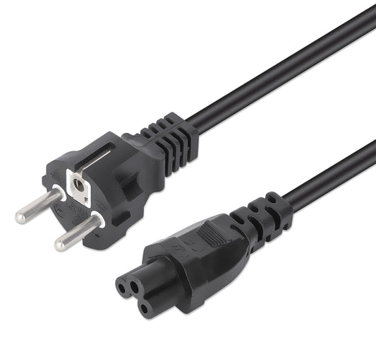 EU Power Cable C5 to CEE 7/7, 1 m Image 1