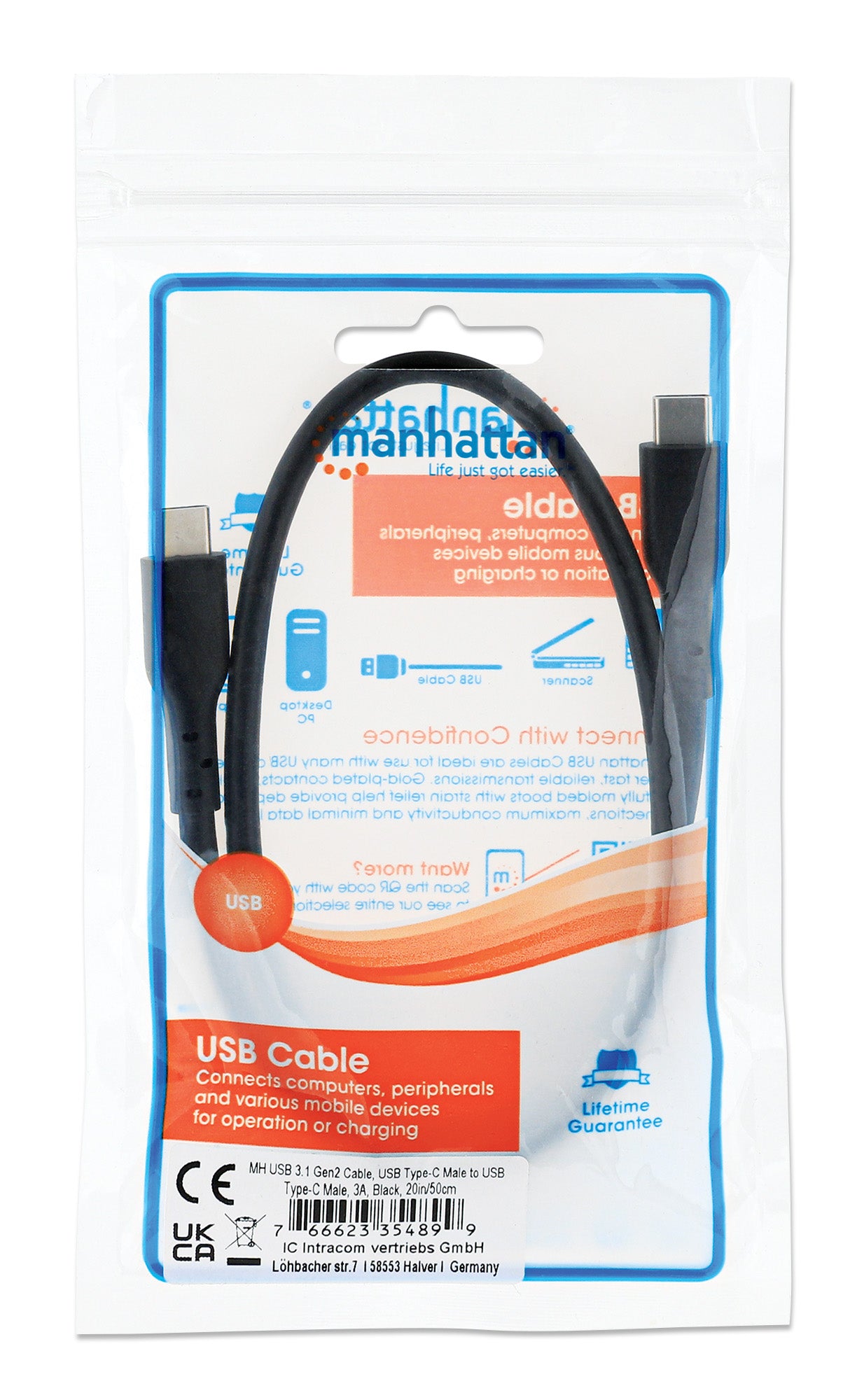 USB 3.2 Gen 2 Type-C Device Cable Packaging Image 2