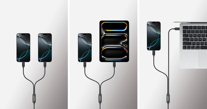 Dual USB-C Charging Cable 100 W, 2 m (7 ft.) Image 9