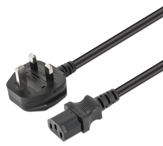 UK Power Cable C13 to BS1363, 3 m Image 1