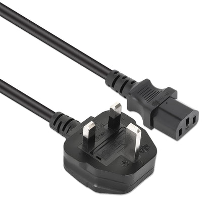 UK Power Cable C13 to BS1363, 3 m Image 2
