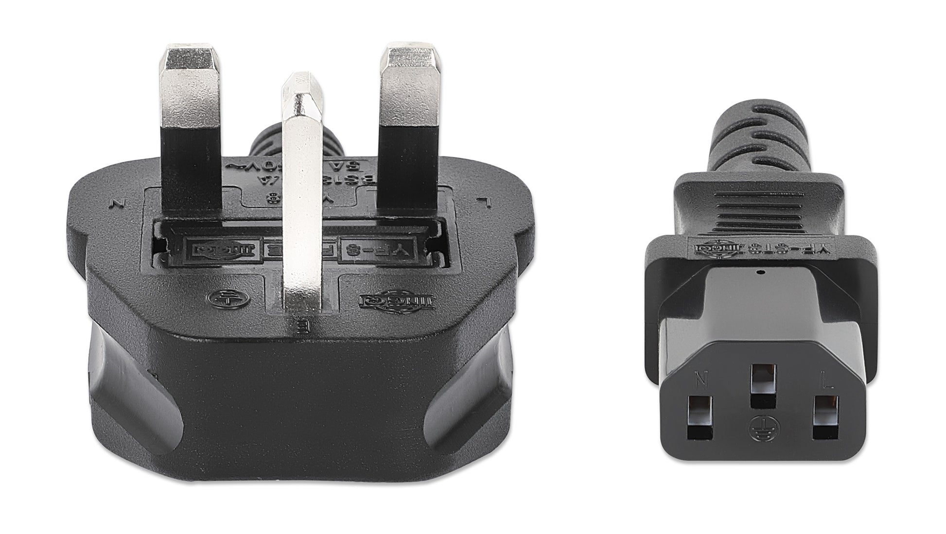 UK Power Cable C13 to BS1363, 3 m Image 3