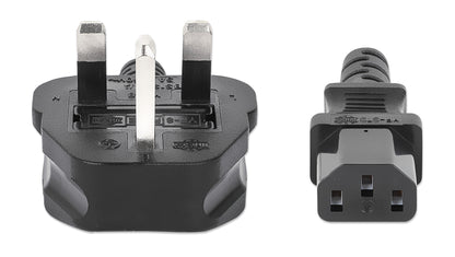 UK Power Cable C13 to BS1363, 3 m Image 3