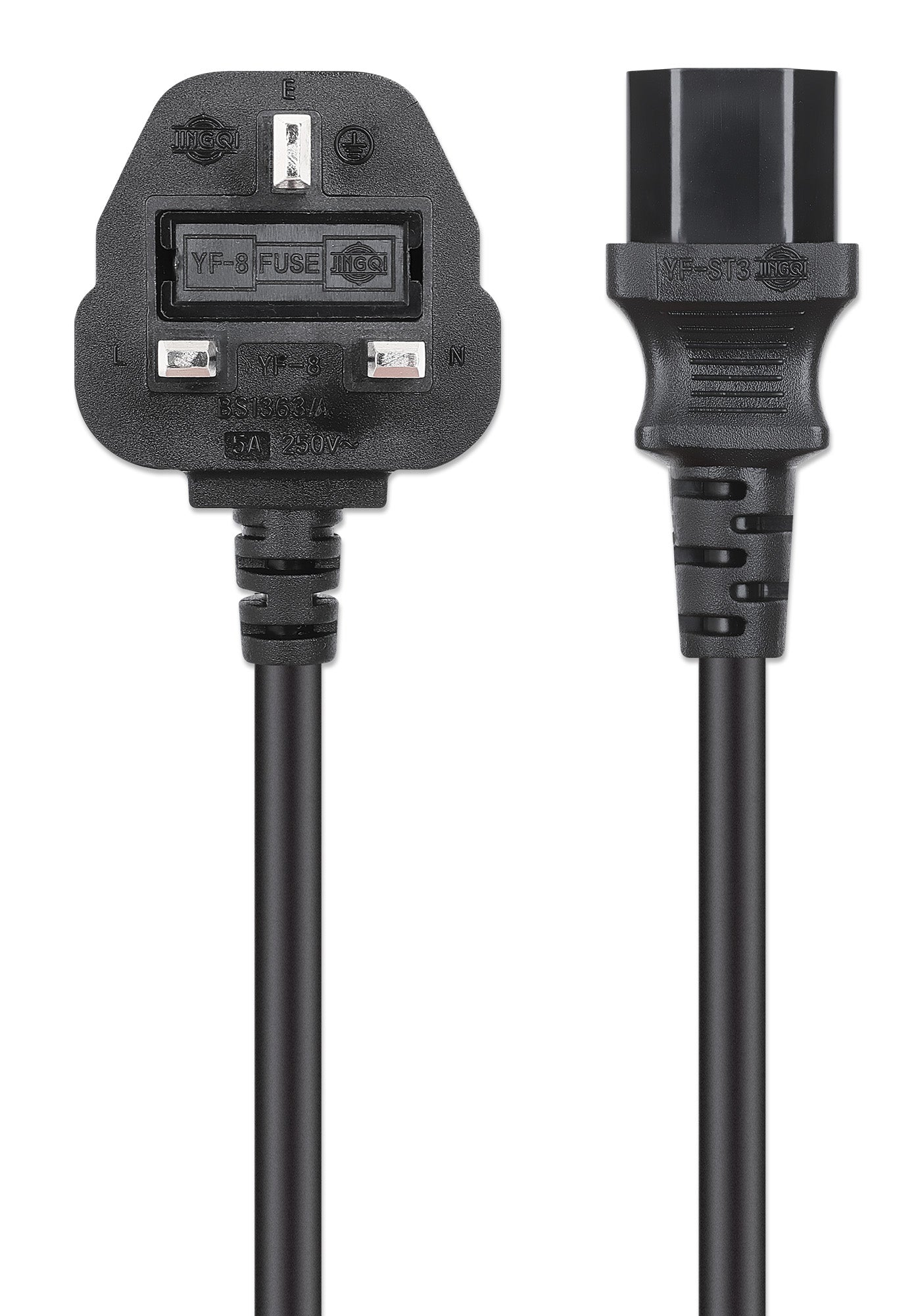 UK Power Cable C13 to BS1363, 3 m Image 4