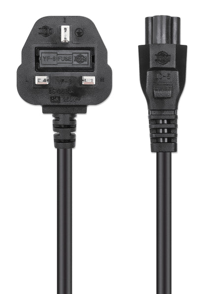 UK Power Cable C5 to BS1363, 3 m Image 4