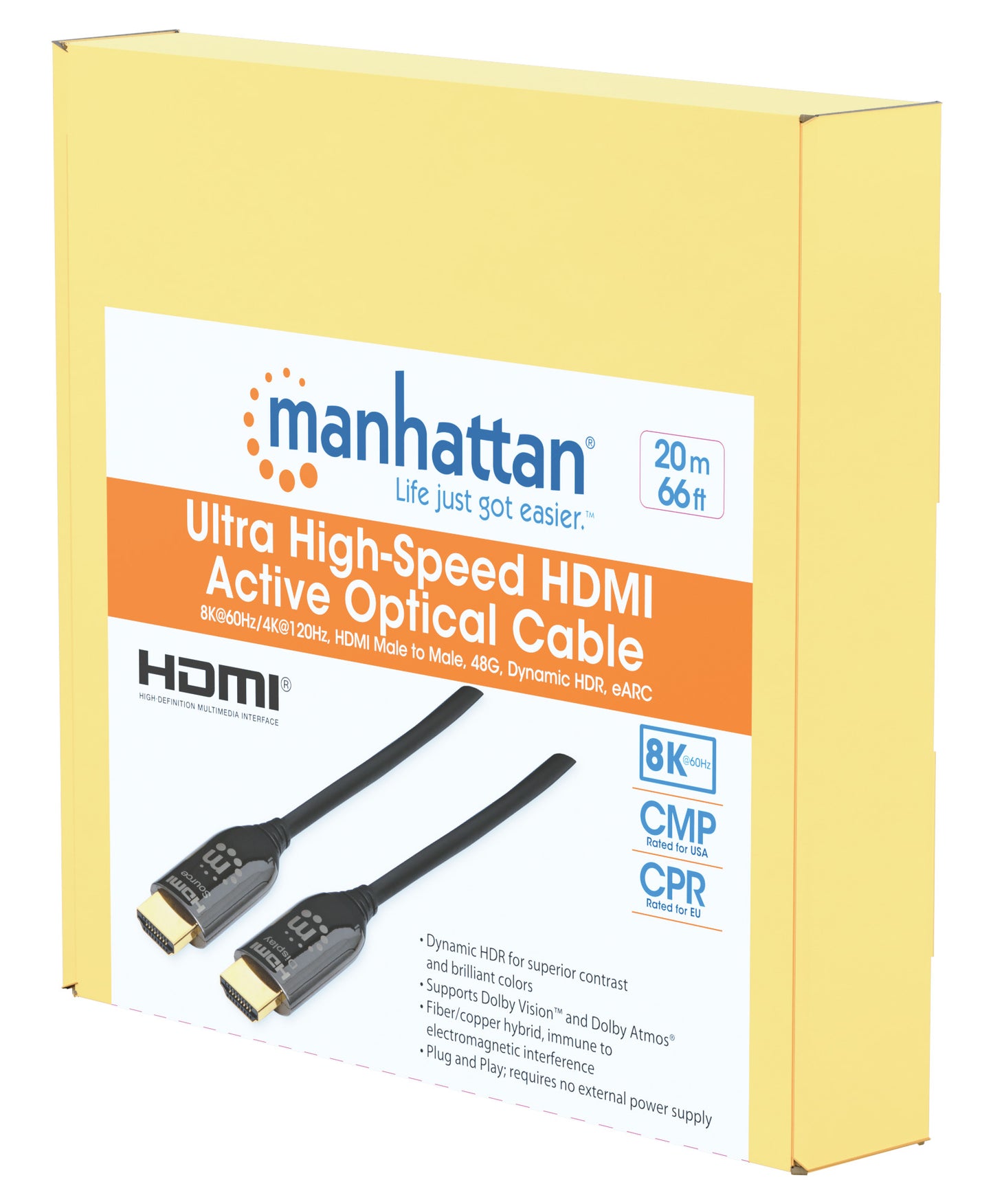 8K@60Hz Ultra High Speed HDMI Active Optical Cable Packaging Image 2