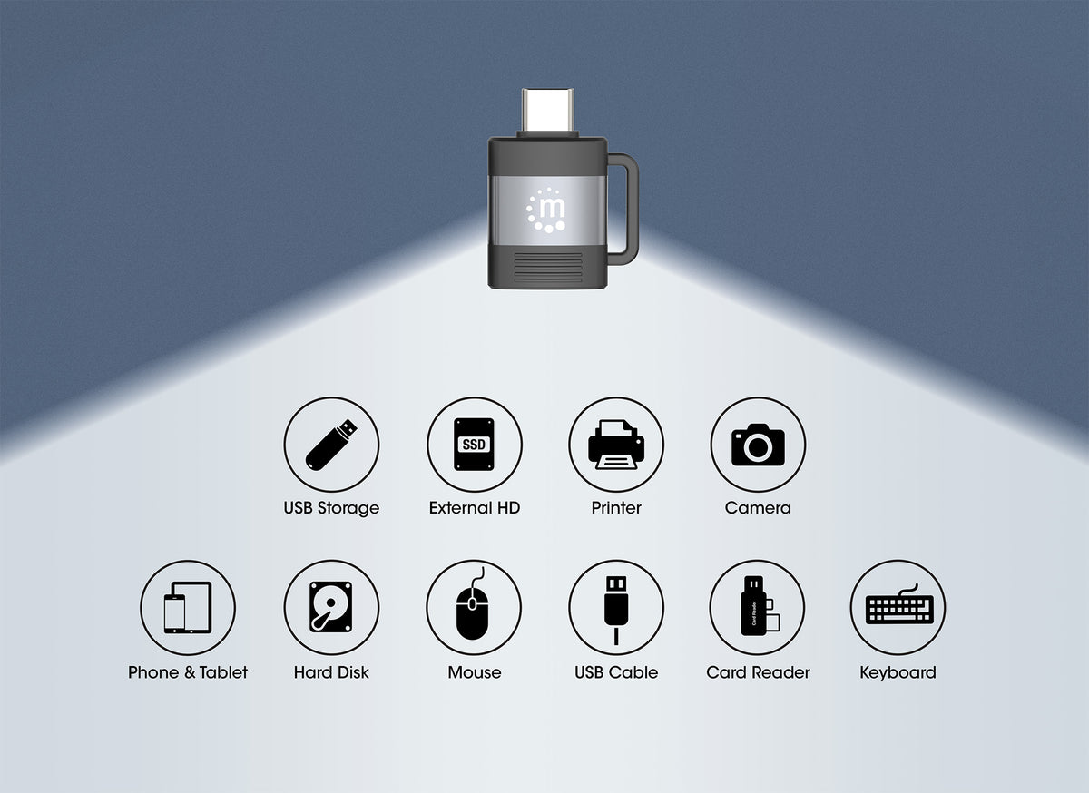 2-Piece Set: USB-C to USB-A & USB-A to USB-C Adapters Image 10