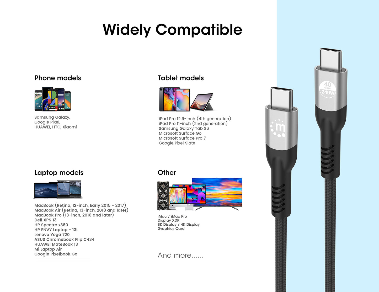 USB4 Type-C 40 Gbps 8K Video and 240 W EPR Charging Cable / PD 3.1 Image 14