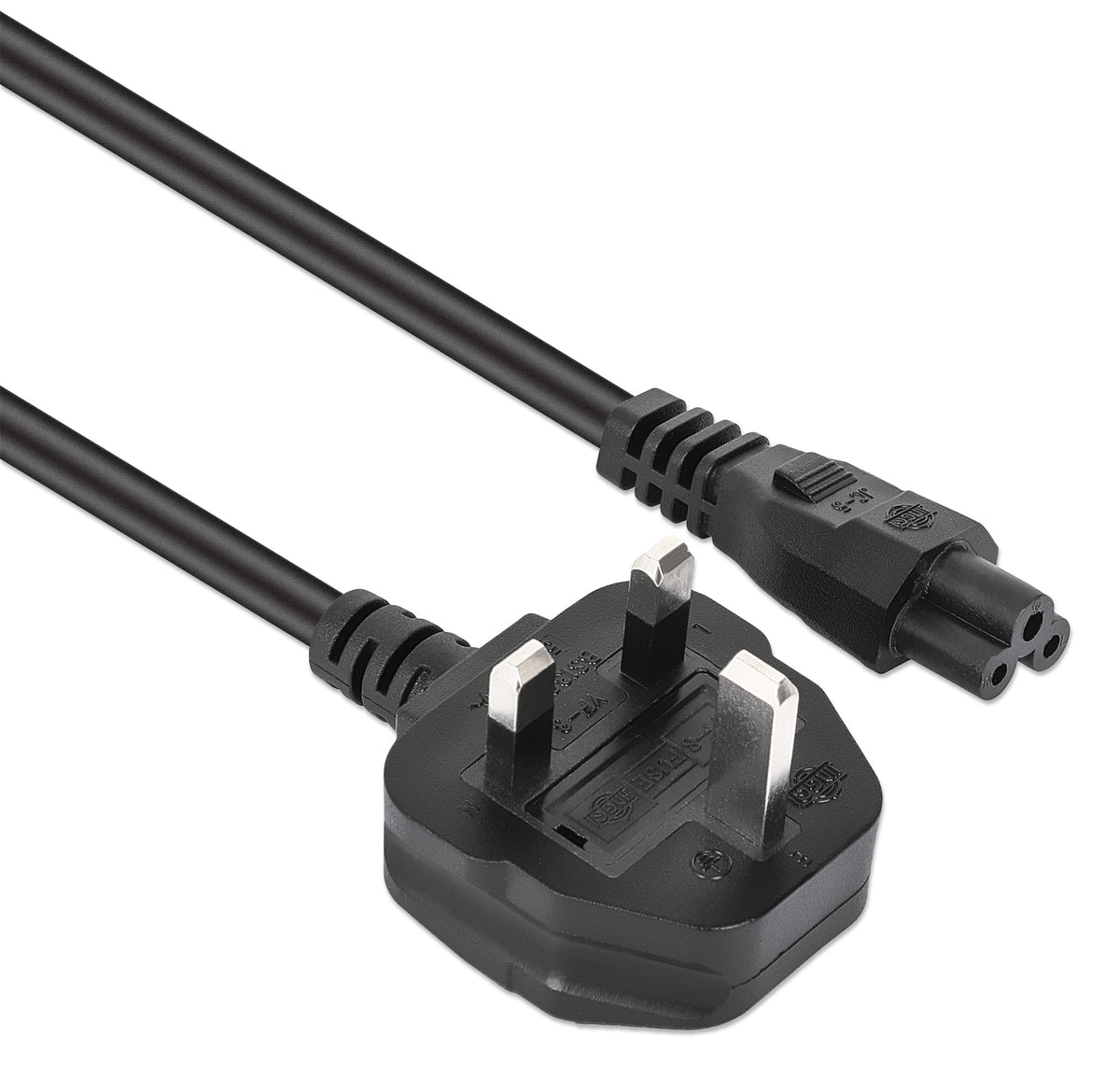 UK Power Cable C5 to BS1363, 1.8 m Image 2
