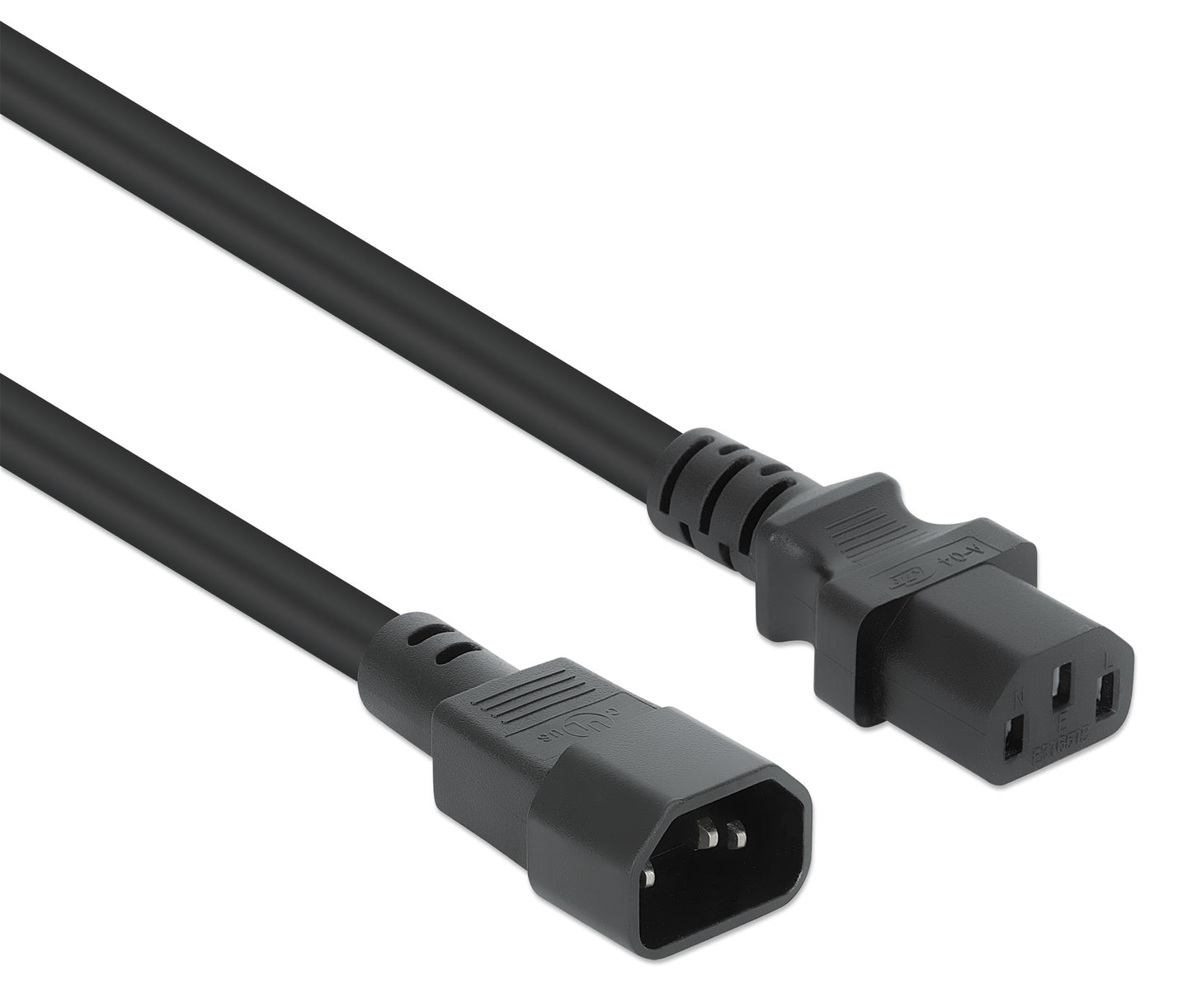 Power Extension Cord C13 to C14, 6 ft. Image 2