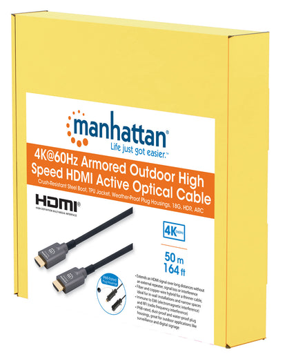 4K@60Hz Armored Outdoor High Speed HDMI Active Optical Cable Packaging Image 2