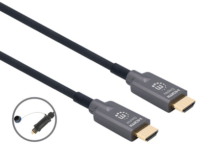 4K@60Hz Armored Outdoor High Speed HDMI Active Optical Cable with Cable Reel Image 2