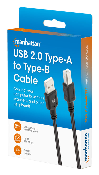 USB 2.0 Type-A to Type-B Cable, 2 m Packaging Image 2