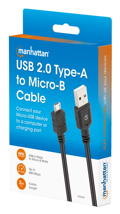 USB 2.0 Type-A to Micro-B Cable, 2 m Packaging Image 2