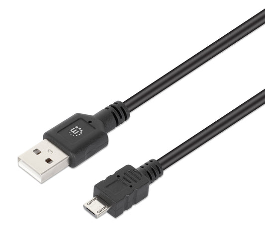 USB 2.0 Type-A to Micro-B Cable, 2 m Image 1
